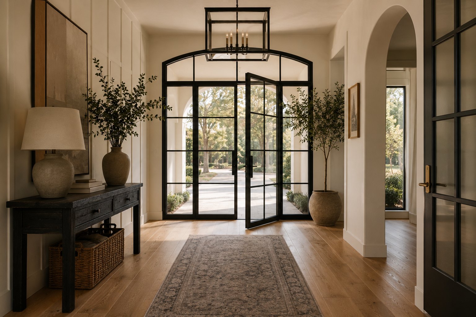 A welcoming foyer